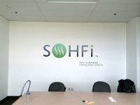 Wall Lettering  Cut vinyl on boardroom wall